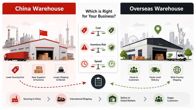 When to Store Inventory in China vs Overseas Warehouse: A Practical Guide for Ecommerce Sellers
