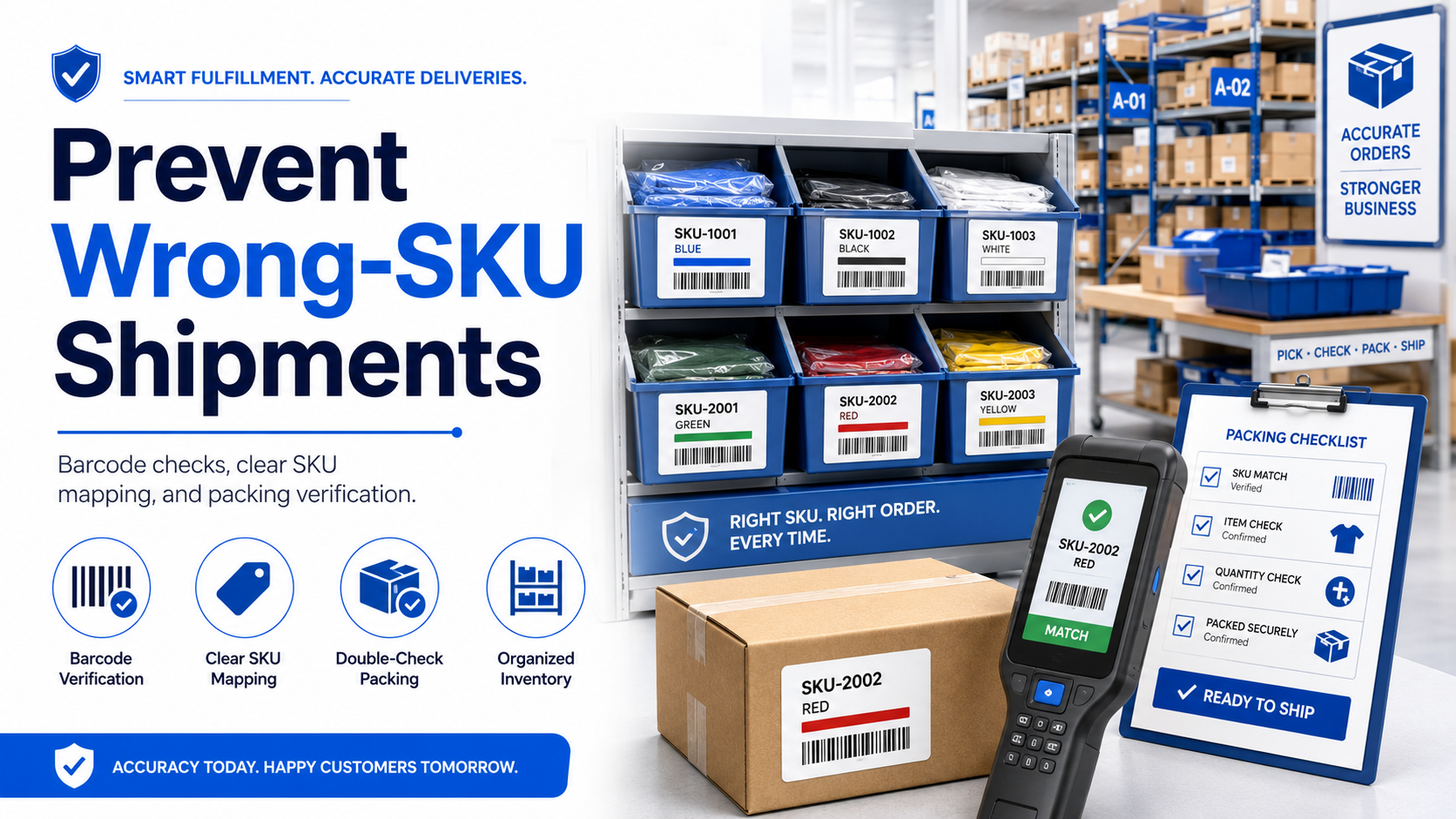 How to Prevent Wrong-SKU Shipments in Ecommerce Fulfillment