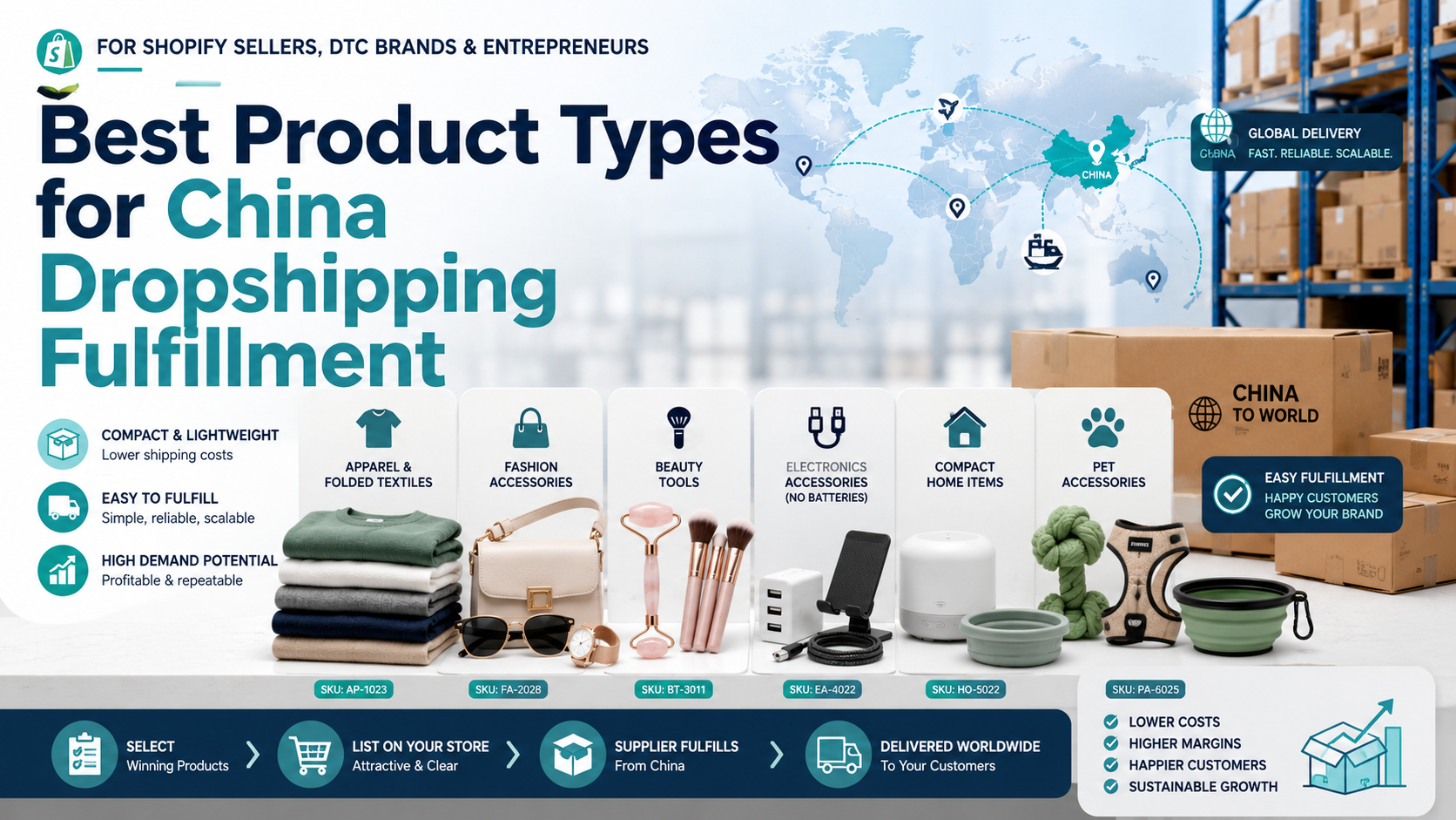 Best Product Types for China Dropshipping Fulfillment