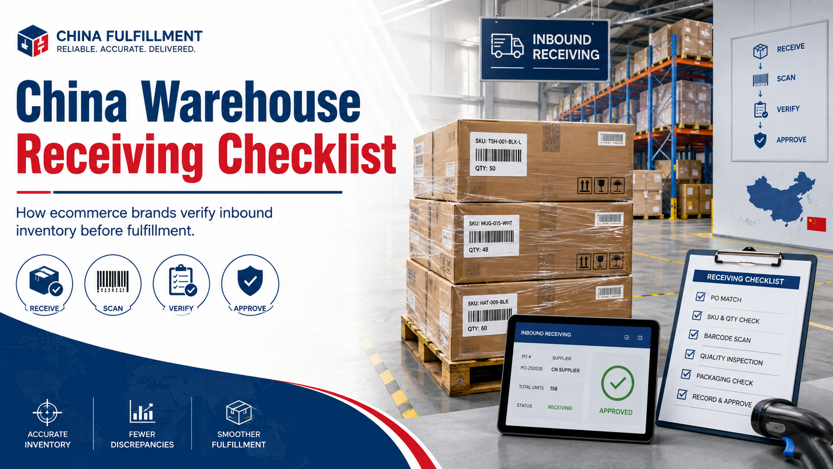 China Warehouse Receiving Checklist for Ecommerce Inventory