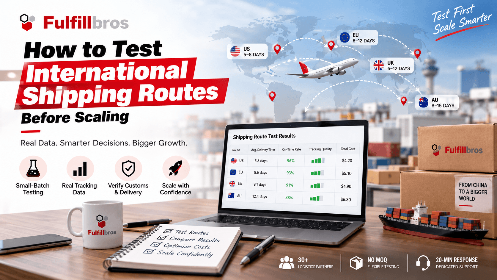 How to Test International Shipping Routes Before Scaling