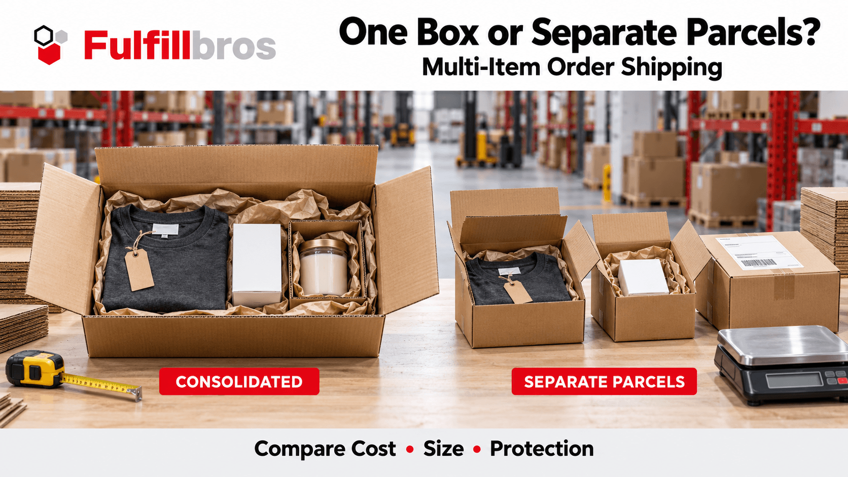 Consolidated Shipping vs Separate Parcels for Multi-Item Orders