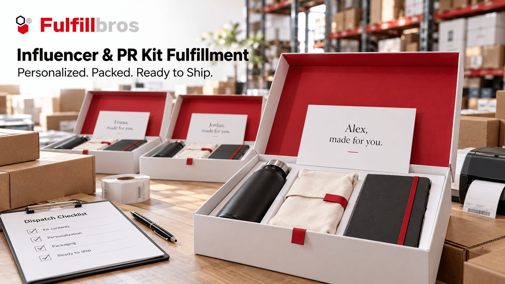 Influencer and PR Kit Fulfillment from China