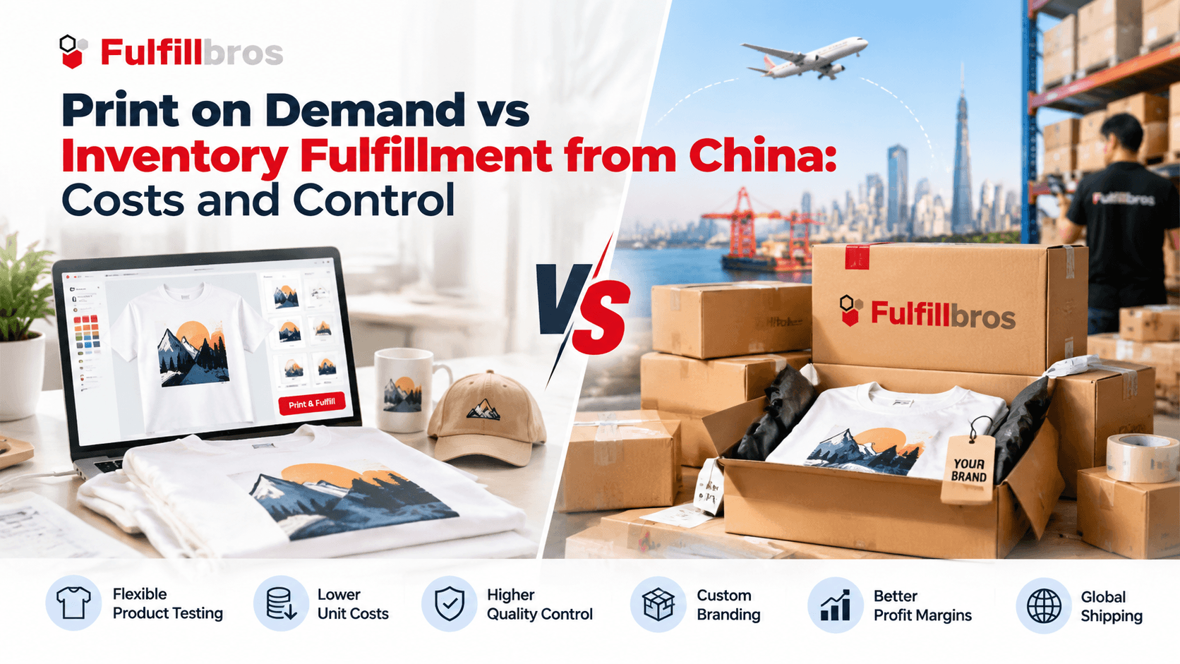 Print on Demand vs Inventory Fulfillment from China: Costs and Control